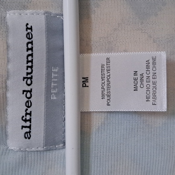 Alfred Dunner Multicolor Lace Overlay 3/4 Sleeve Blouse. Size MP NWOT - Picture 5 of 6